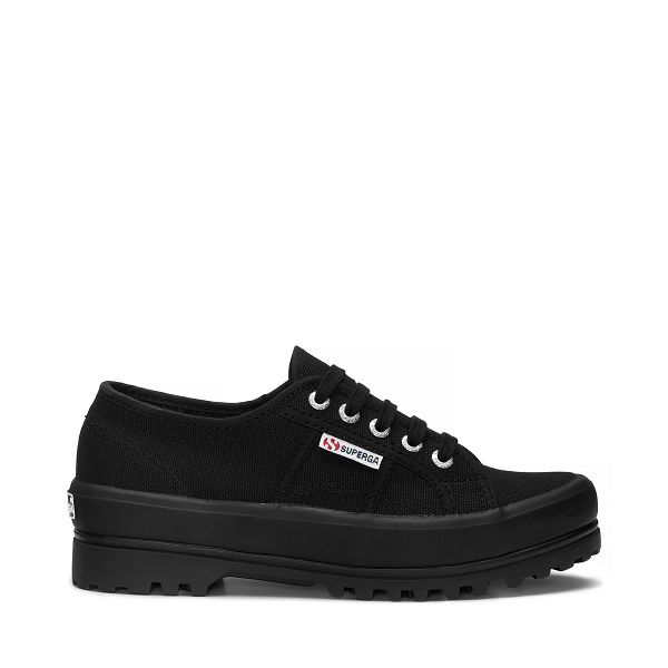 Superga 2555 Alpina Black Low Top Sneakers - Men's Sneakers USA | US1528782